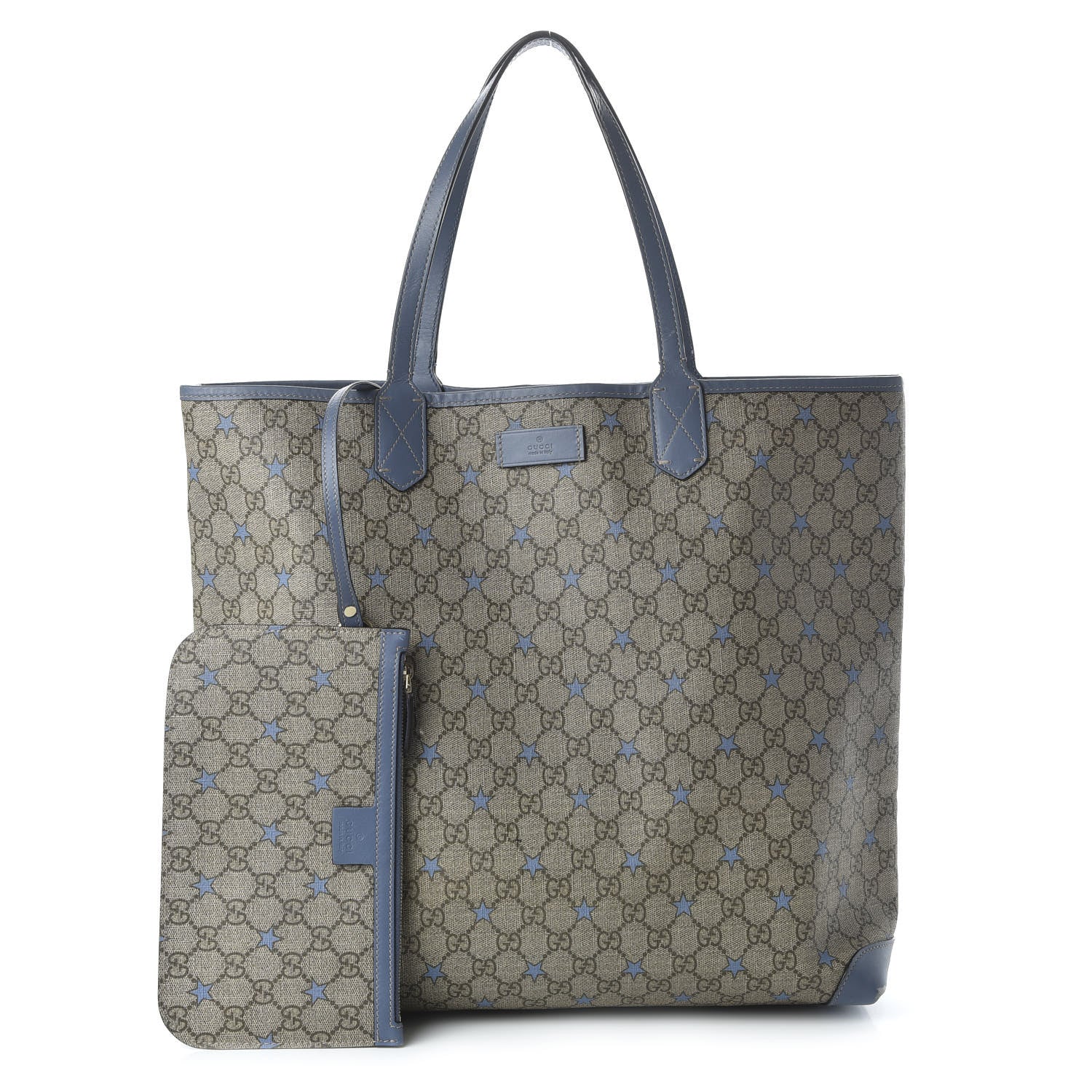 Gucci GG Supreme Stars Tote Blue 1 of 12