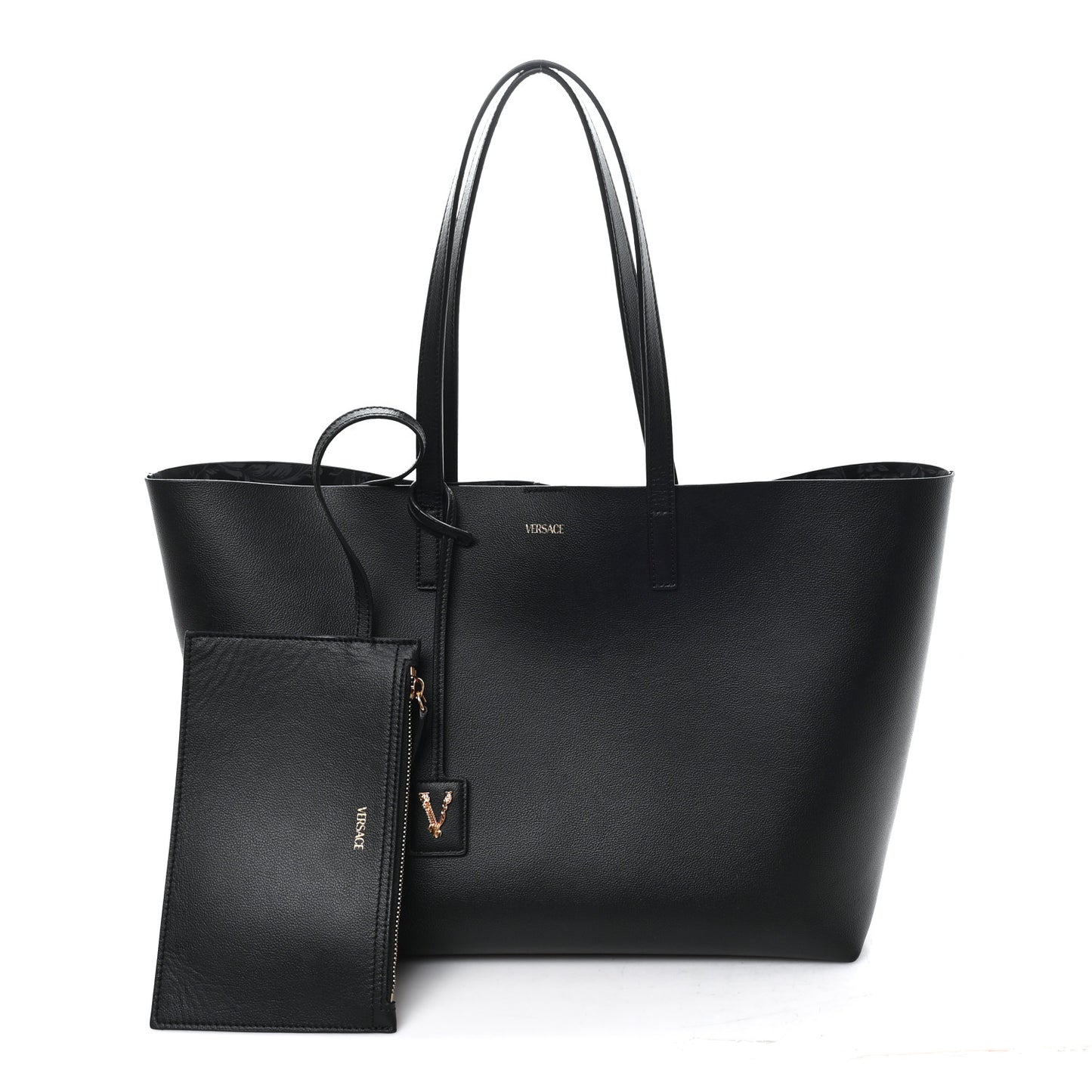 Calfskin Virtus Tote Black