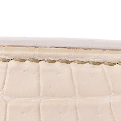 Hermes Matte Niloticus Crocodile Himalaya Birkin 30 Blanc 17 of 56