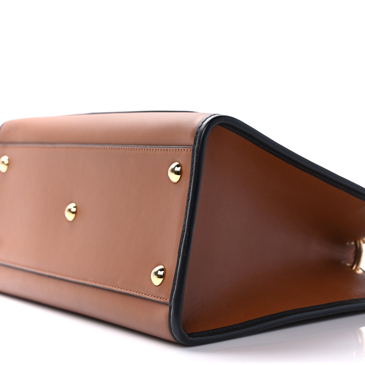 Vitello Century Opaco F is Fendi Bi-Color Small Runaway Satchel Corteccia Black