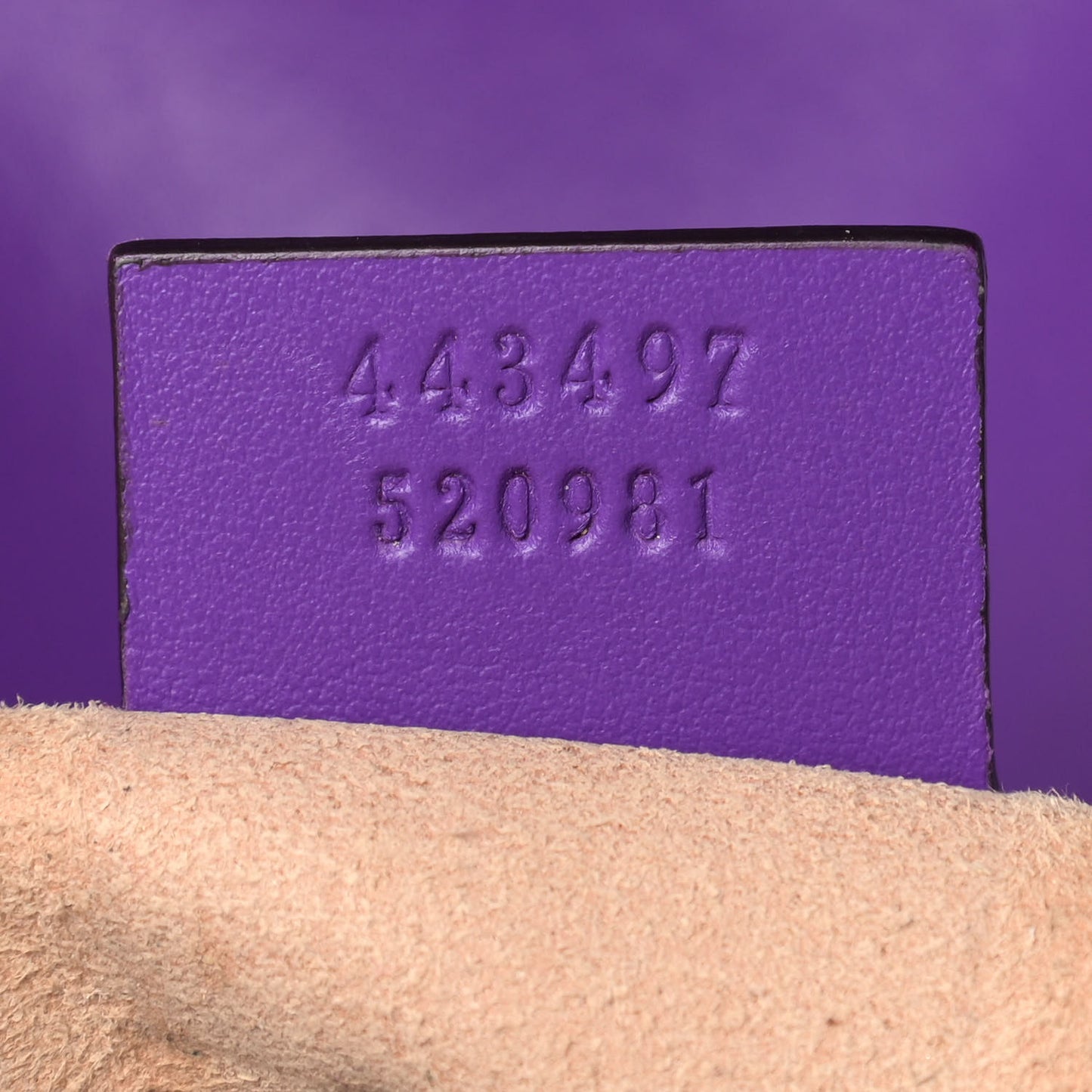 Calfskin Matelasse Small GG Marmont Shoulder Bag Shine Purple