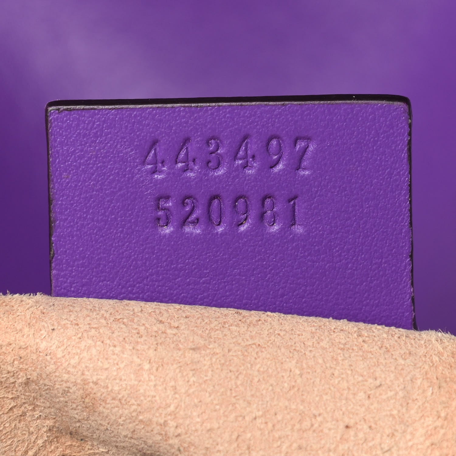 Gucci Calfskin Matelasse Small GG Marmont Shoulder Bag Shine Purple 7 of 17