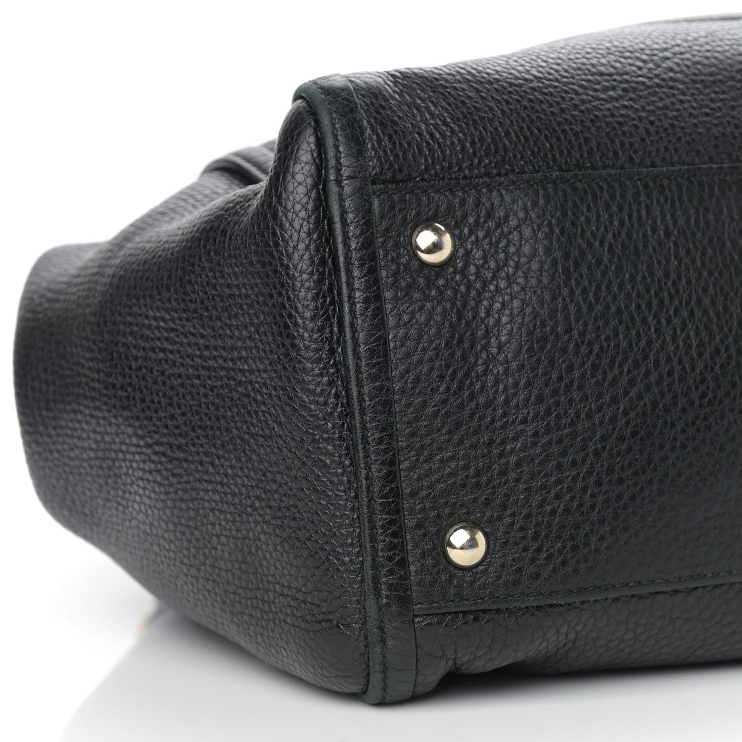 Gucci Pebbled Calfskin Medium Soho Shoulder Bag Black 11 of 12