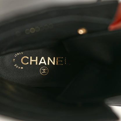 Chanel Lambskin Quilted Lace Up Combat Boots 41 Black 8 of 9