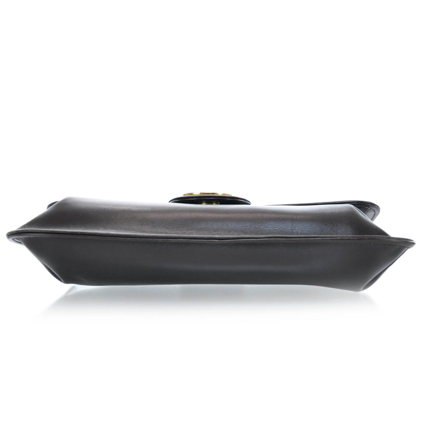 Leather Clutch Dark Brown