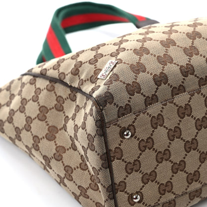 Gucci GG Monogram Web Pop Tote Dark Brown 11 of 16