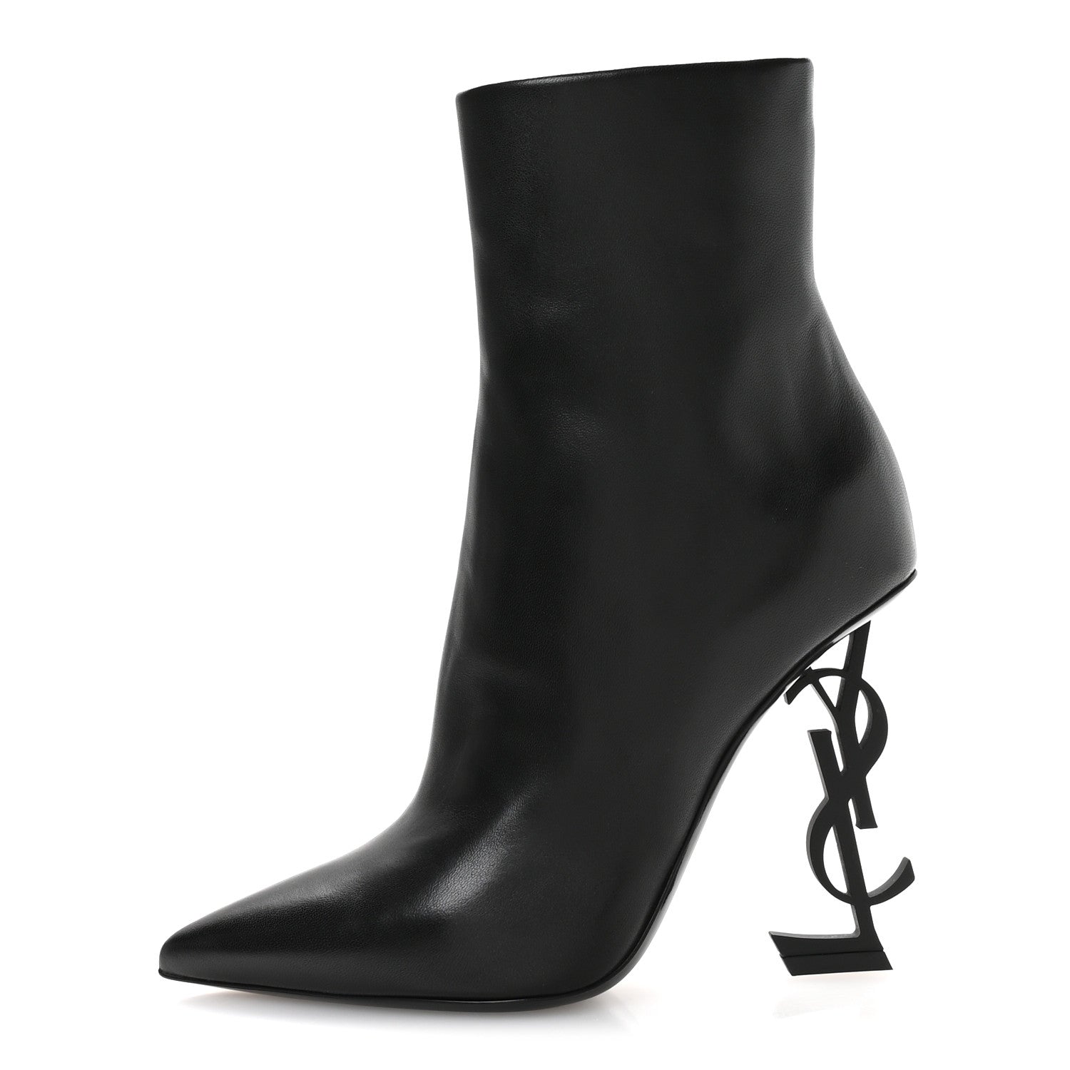 Saint Laurent Nappa Vendome Opyum Ankle Boots 37 Black 1 of 9