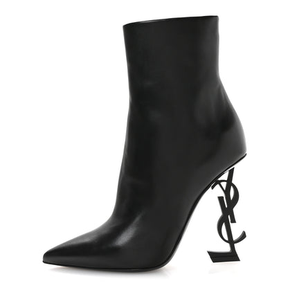 Saint Laurent Nappa Vendome Opyum Ankle Boots 37 Black 1 of 9