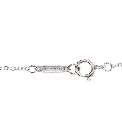 Tiffany Platinum Diamond .41ct Fleur De Lis Key Pendant Necklace 5 of 6