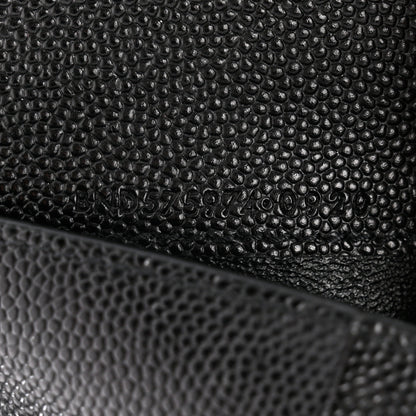 Saint Laurent Grain De Poudre Matelasse Chevron Monogram Zipped Two-Part Wallet Black 7 of 8