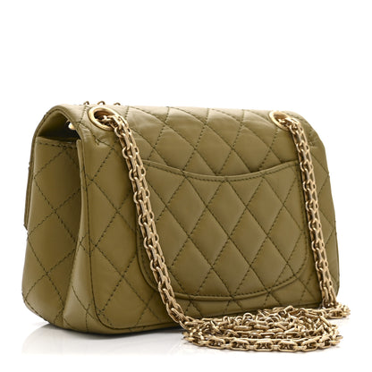 Chanel Aged Calfskin Quilted 2.55 Reissue 224 Flap  Khaki 3 of 10
