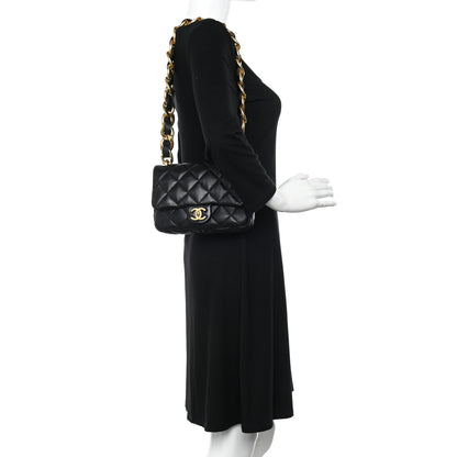 Chanel Lambskin Quilted Small Funky Town Flap Black 2 of 10