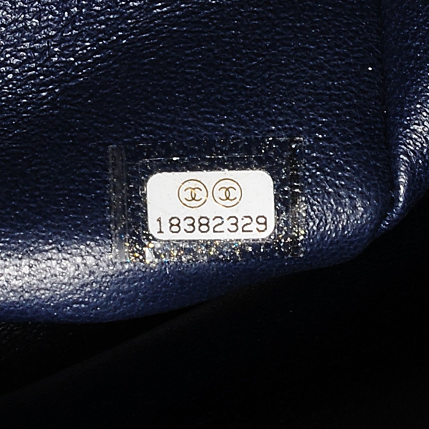Caviar Quilted Jumbo Double Flap Navy Blue