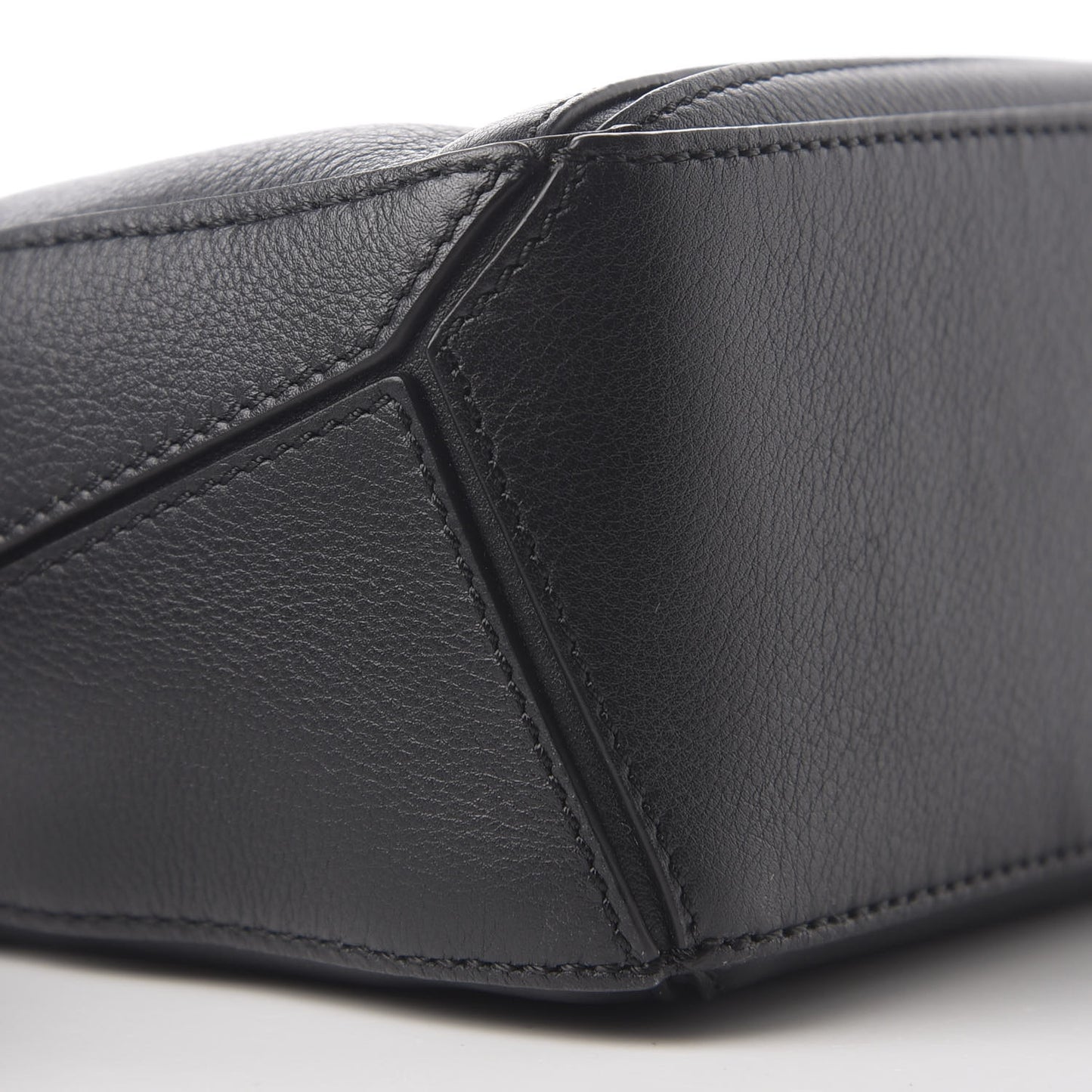 Calfskin Mini Puzzle Bag Black
