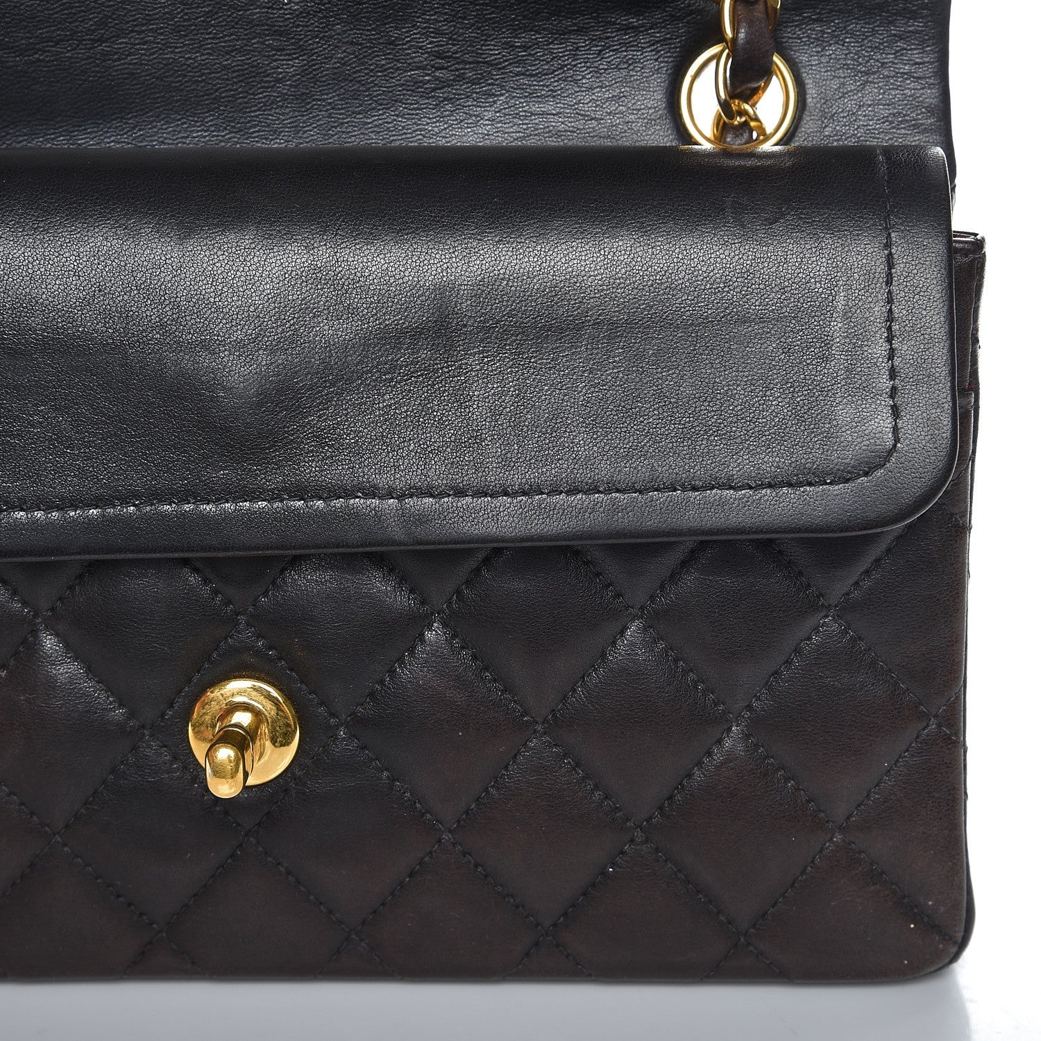 Chanel Lambskin Quilted Small Double Flap Black 15 of 17