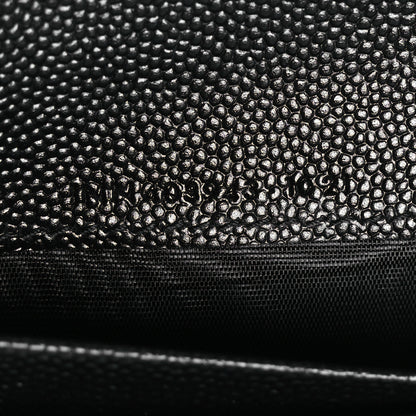 Saint Laurent Grain De Poudre Matelasse Chevron Monogram Compact Tri Fold Wallet Black 8 of 9