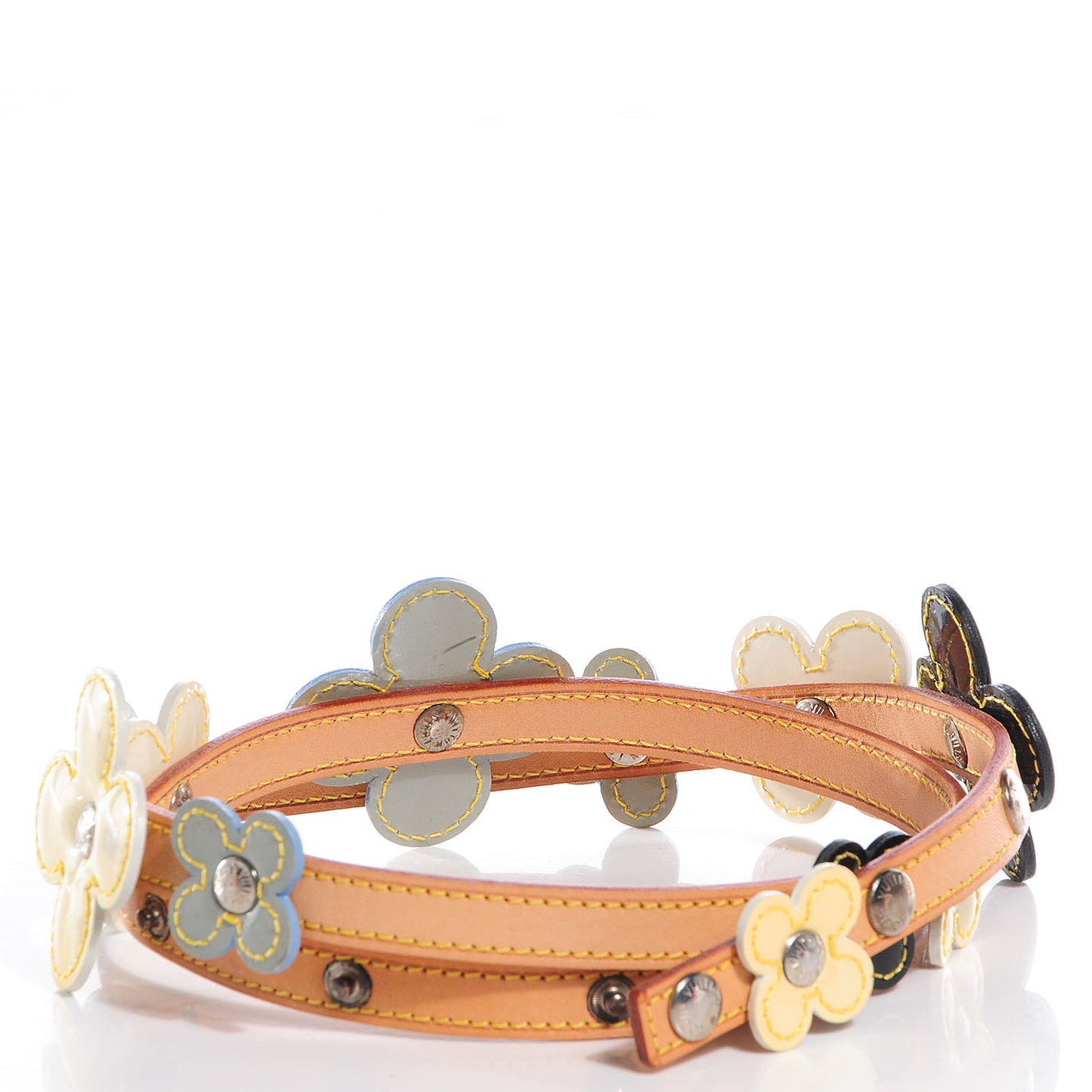 Patent Fleurs Belt