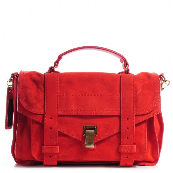 Suede Medium PS1 Satchel Poppy