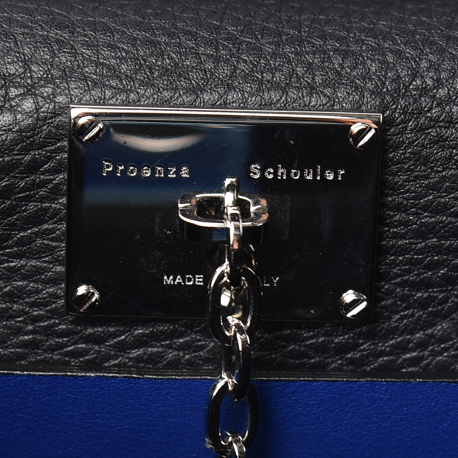 Proenza Schouler Pebbled Calfskin Small Hava Top Handle Bag Black 11 of 11