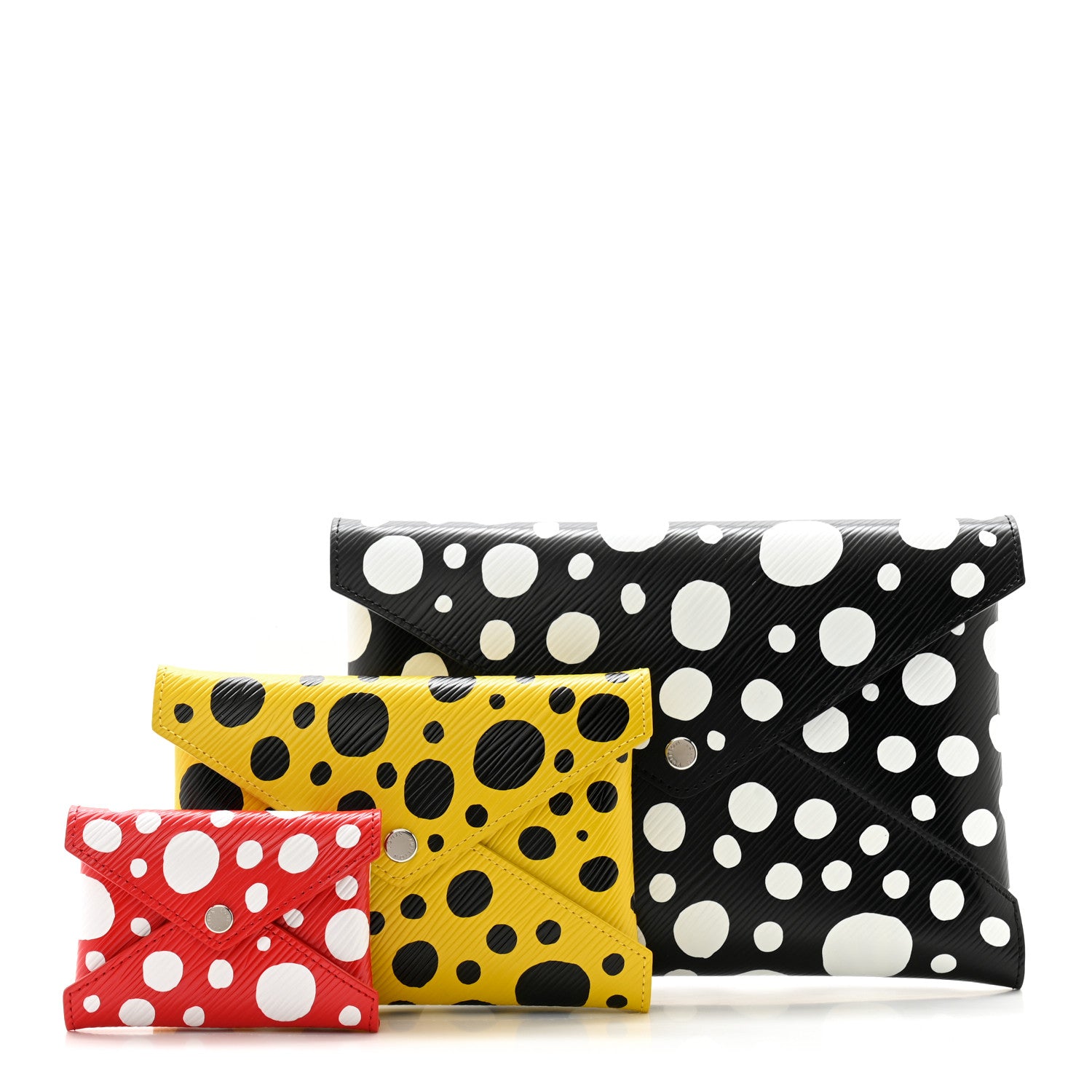 Louis Vuitton LV X YK Epi Kirigami Pochette Set Black Red Yellow 1 of 10
