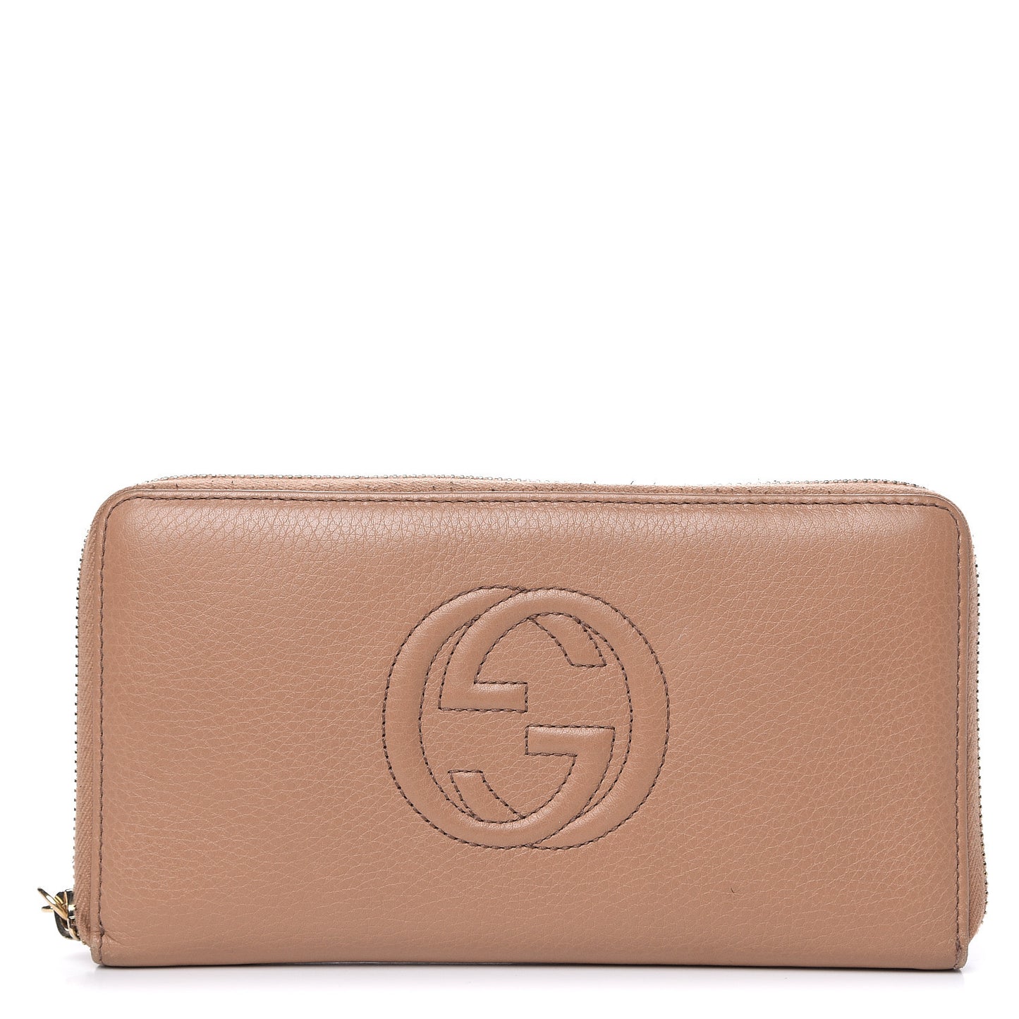 Calfskin Soho Zip Around Wallet Camelia