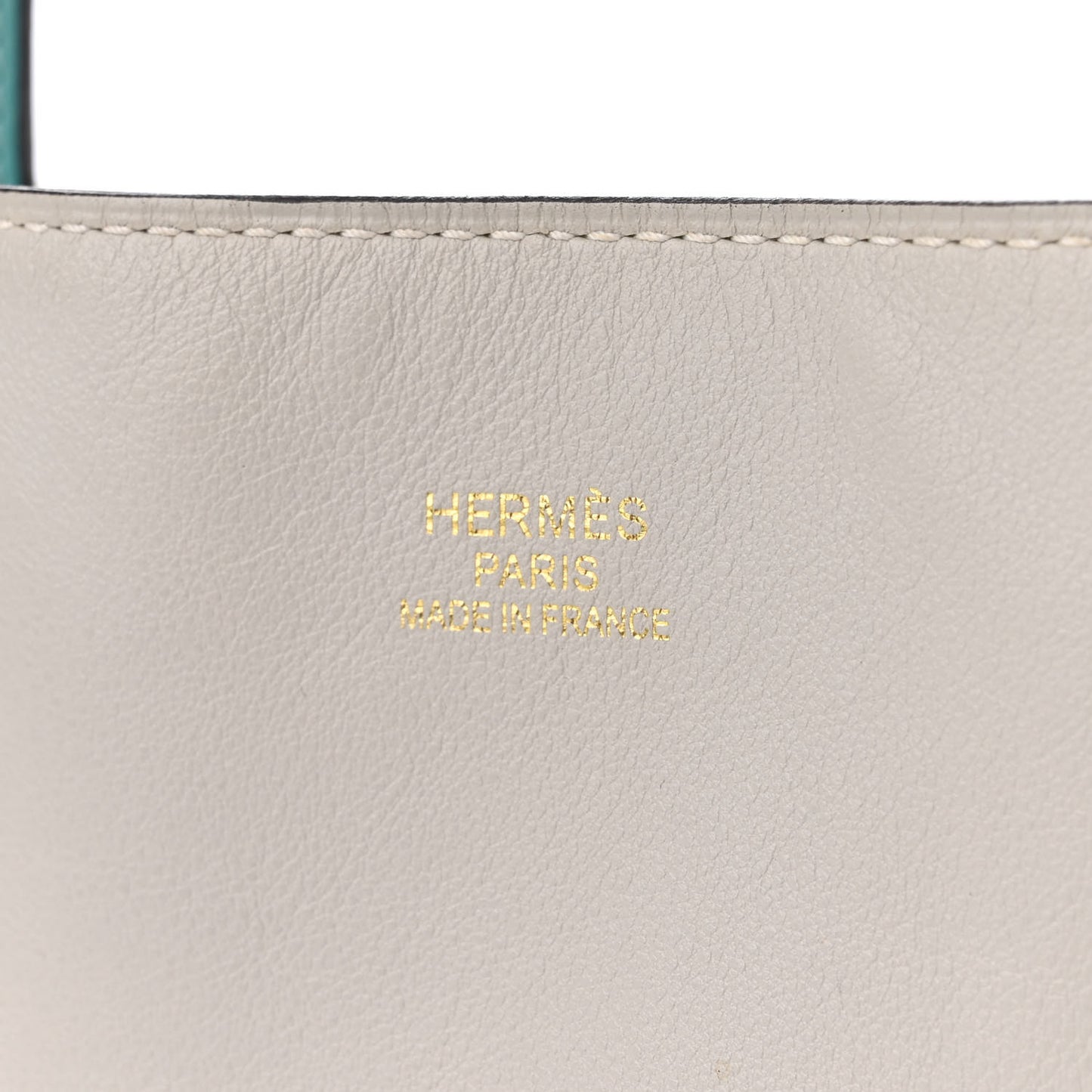 Veau Sikkim Swift Double Sens 30 Reversible Tote Gris Perle Colvert Bleu Atoll