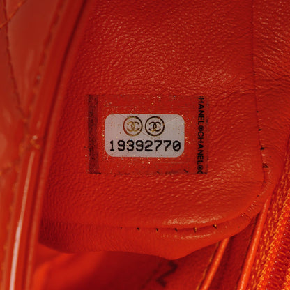 Chanel Patent Quilted Mini Rectangular Flap Orange 8 of 10