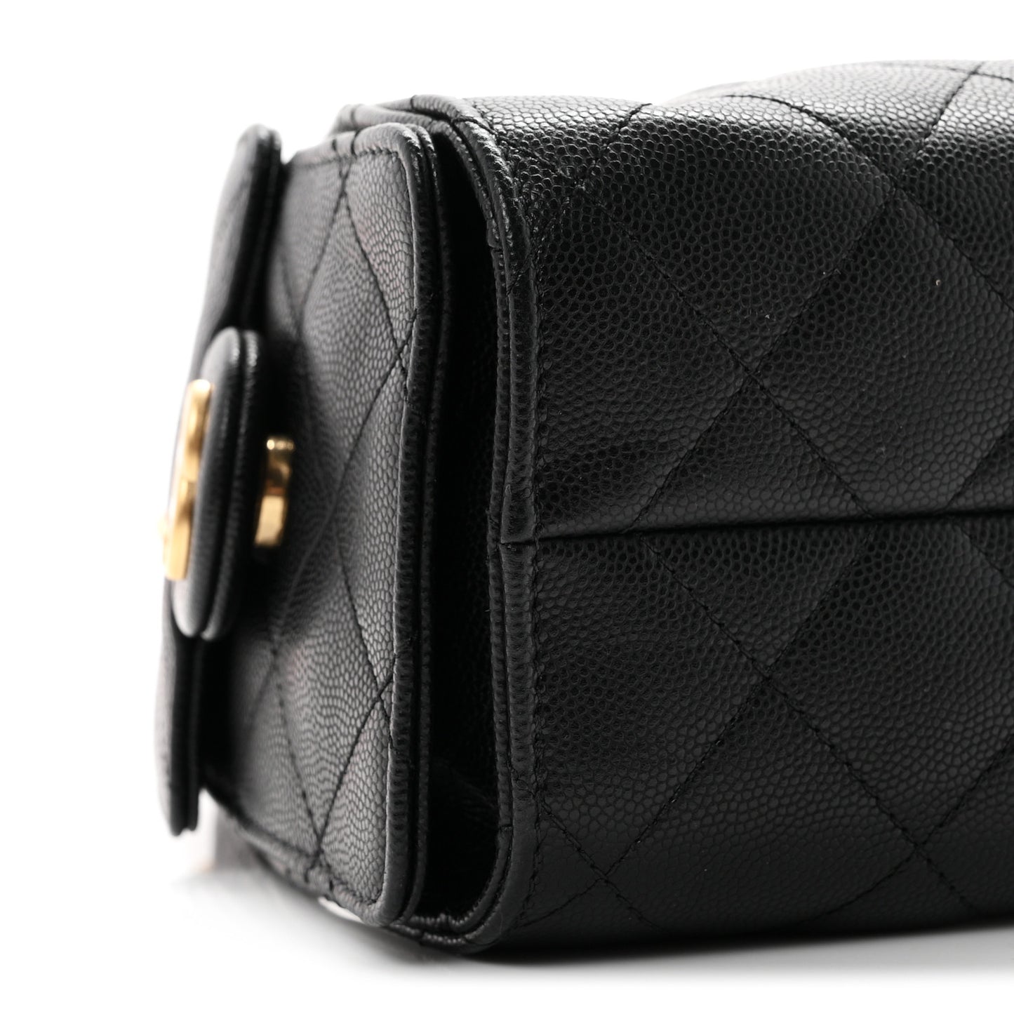 Caviar Quilted Mini Chanel 25 Handbag Black