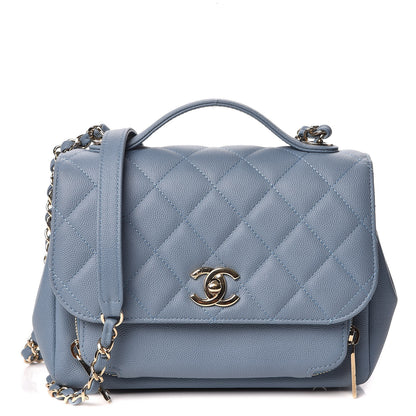 Chanel Caviar Quilted Medium Business Affinity Flap Blue 1 of 10