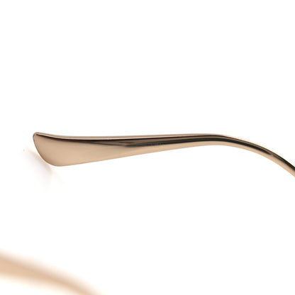 Gucci Metal Oversized Round Frame GG0225S Sunglasses Gold 7 of 8