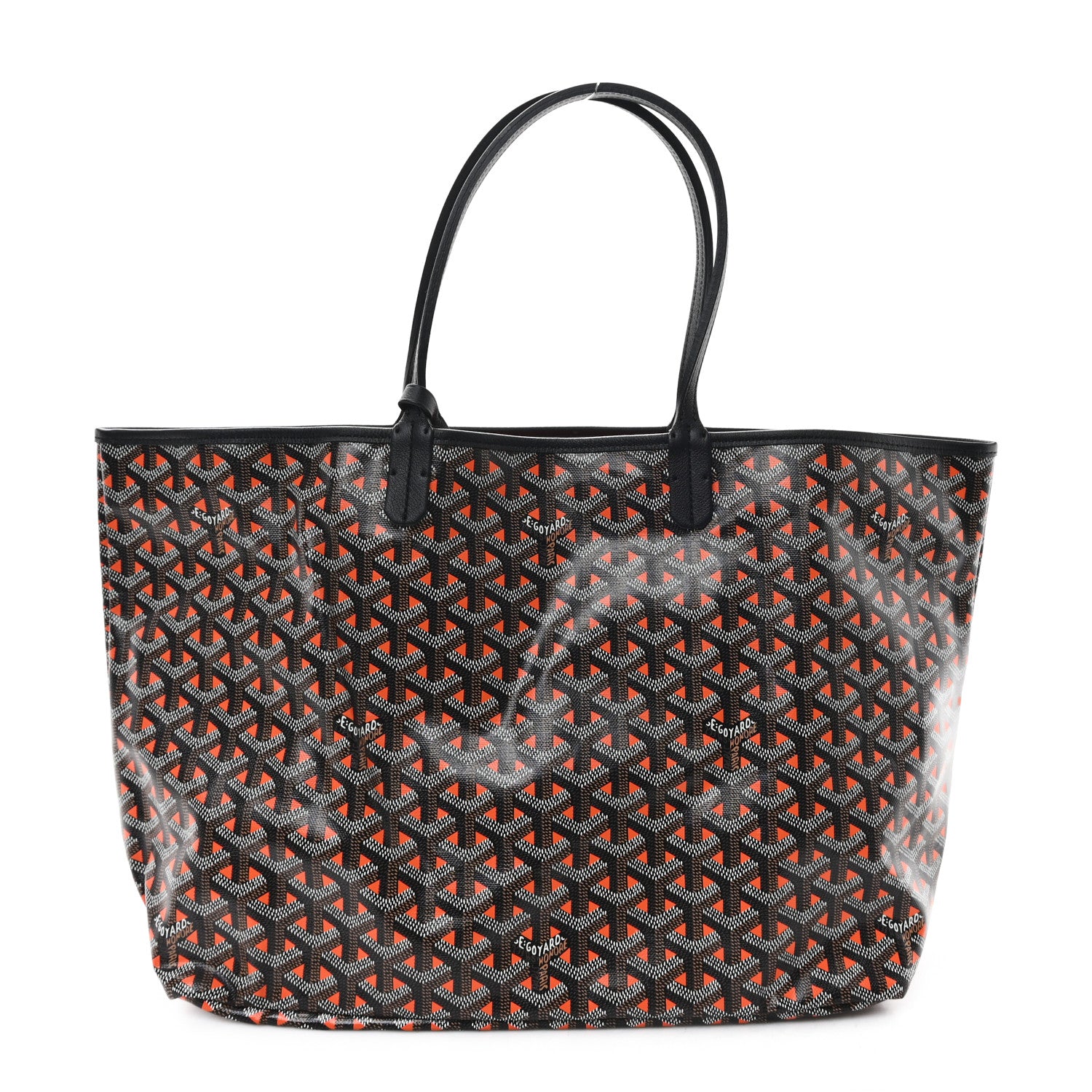 Goyard Goyardine Saint Louis Claire Voie PM Black Orange 1 of 11