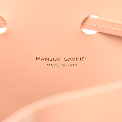 Mansur Gavriel Patent Calfskin Mini Bucket Rosa 6 of 7