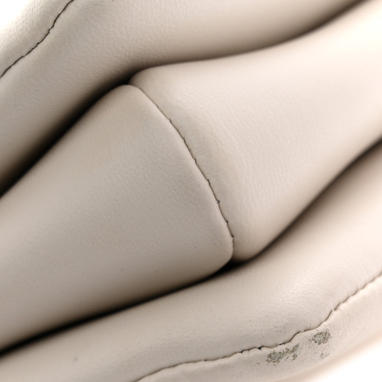 Lambskin Embossed Monogram Coussin PM Beige Cream