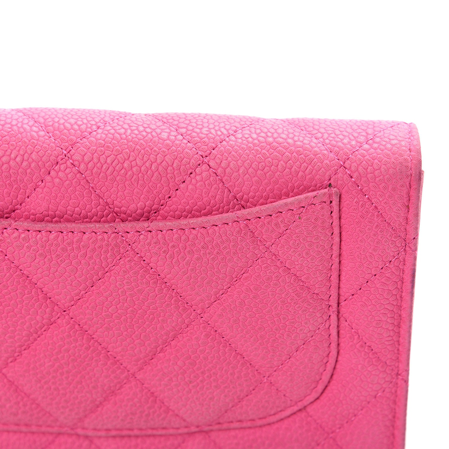 Chanel Iridescent Caviar Quilted Large Flap Wallet Pink 9 of 13