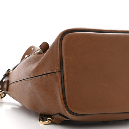 Chloe Suede Calfskin Medium Faye Backpack Tan 9 of 10