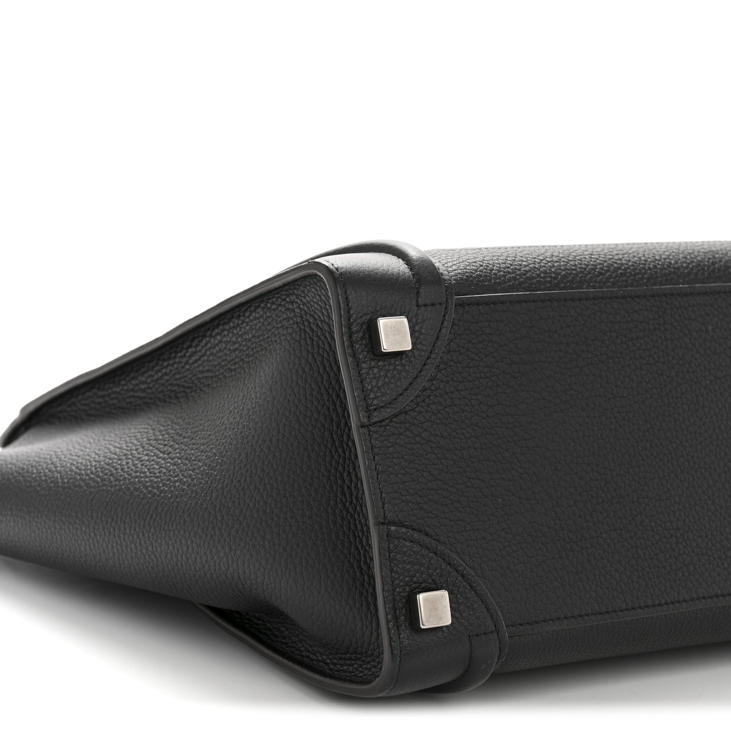 Celine Drummed Calfskin Micro Luggage Black 9 of 14