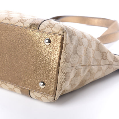 Gucci Monogram Medium Abbey Tote Gold 10 of 10
