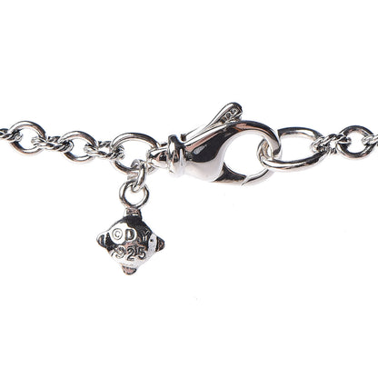 David Yurman Sterling Silver Diamond Cable Collectibles Lock and Key Charm Pendant Necklace 5 of 7