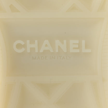 Chanel Suede Calfskin Nylon Grosgrain CC Sneakers 38 White 8 of 9