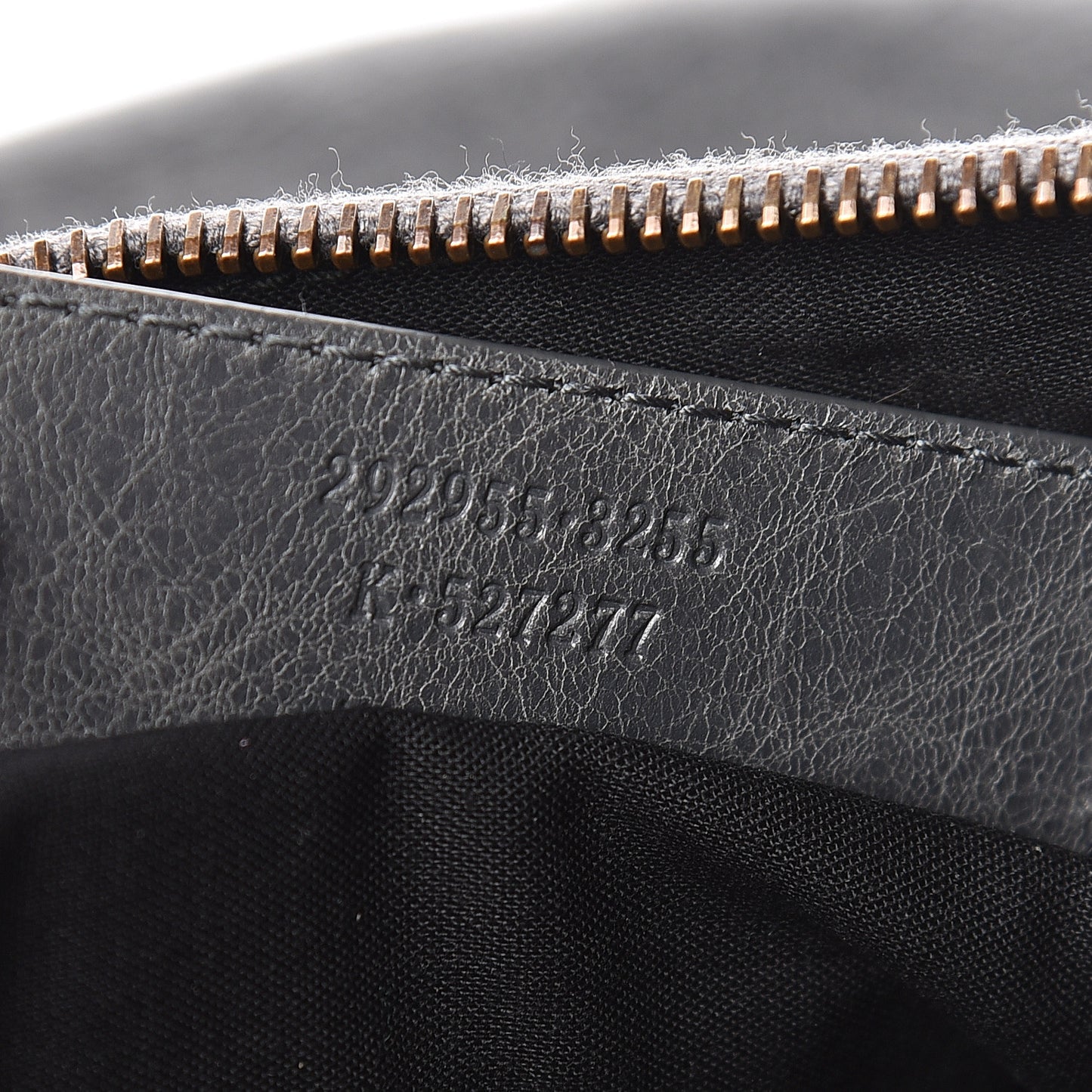 Agneau Classic Hardware Flat Handle Clutch Gris Tarmac