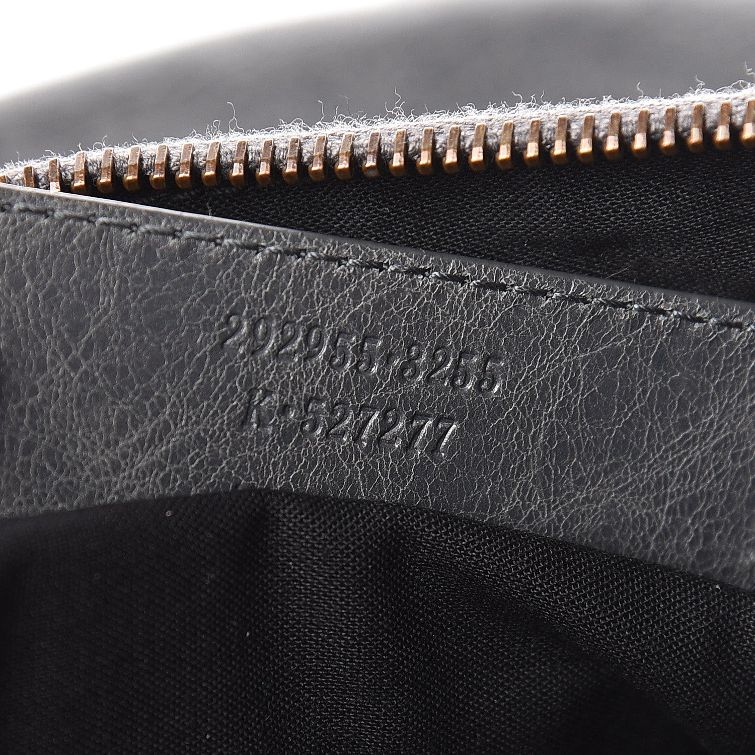 Balenciaga Agneau Classic Hardware Flat Handle Clutch Gris Tarmac 7 of 10