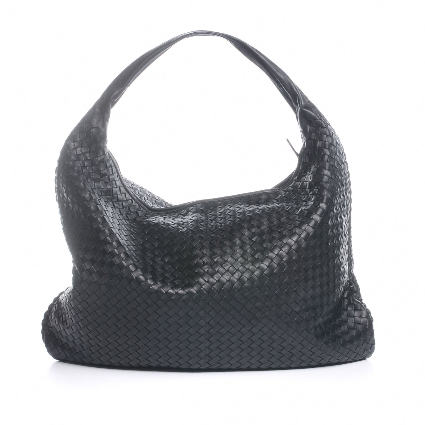 Nappa Intrecciato Maxi Veneta Hobo Nero