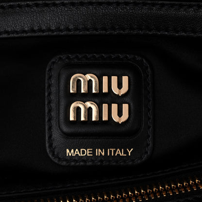 Miu Miu Soft Calf Softy Beau Top Handle Bag Black 6 of 9