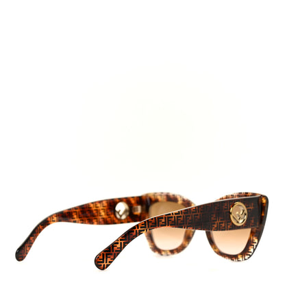 Fendi Acetate F is Fendi FF 51mm Cat Eye Sunglasses 0327/S Tortoise Camouflage 4 of 7