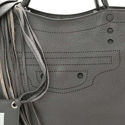 Balenciaga Veau Grana Perforated Blackout Hardware City Gris Acier 8 of 14