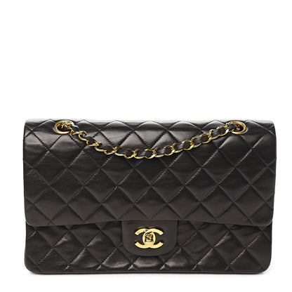 Chanel Lambskin Quilted Medium Double Flap Black 1 of 13