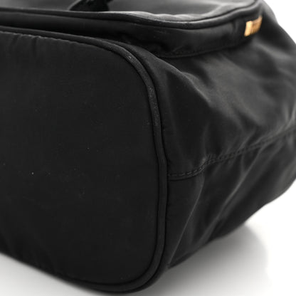 Prada Saffiano Tessuto Nylon Mini Bucket Crossbody Bag Black 9 of 10