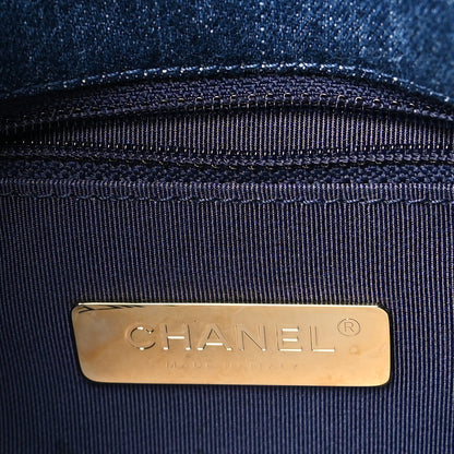Chanel Denim Quilted Medium Chanel 19 Flap Blue 6 of 10