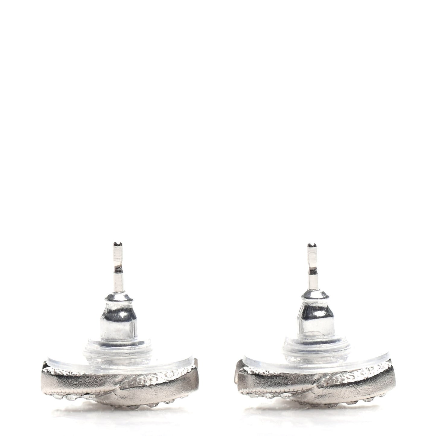 Crystal Timeless CC Earrings Silver