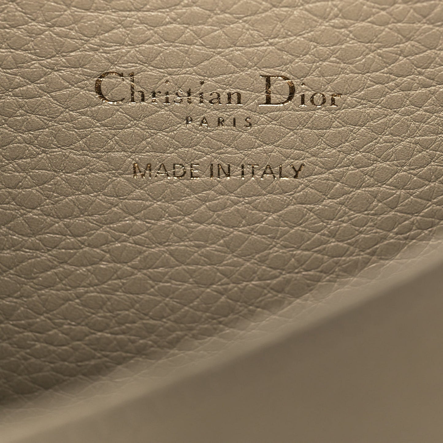 Grained Calfskin Large Bobby Flap Beige